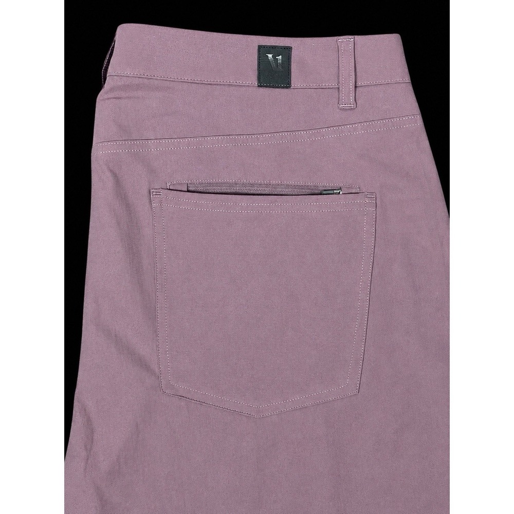 Vuori Meta Performance Chino Pants Mens 38X32 Chestnut Mauve 4way Stretch New - Picture 4 of 8